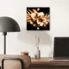 Bloemen - Goud - Graffiti - Zwart - Abstract aluminium wit klein -sfeer5