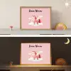 Eenhoorn - Vleugels - Roze - Regenboog Light Box met batterij (Wandlamp kind) middel -sfeer3_kind