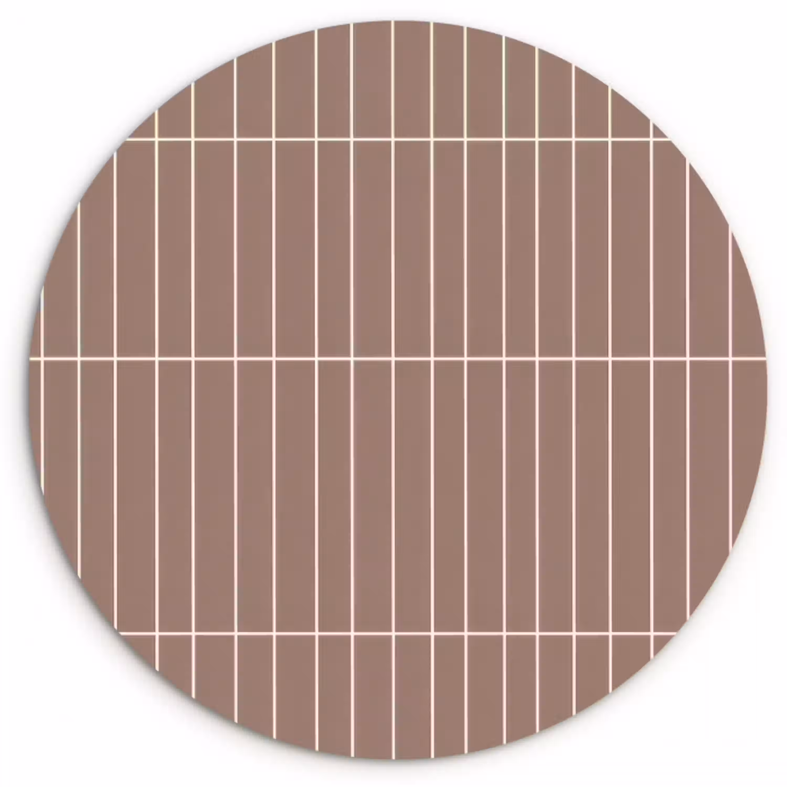 Verticaal - Wandtegel - Terracotta Wandcirkel kunststof plaat 5mm dik klein 188 -3d