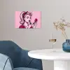 Vintage - Vrouw - Roze poster papier klein -sfeer3