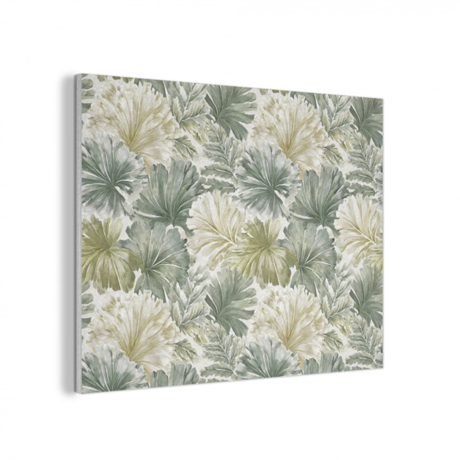 Bladeren - Botanisch - Groen PET vilt klein 837 -3d