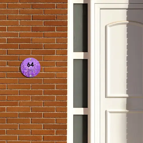 Lavendel - Modern Naambord Rond klein -sfeer3-rond-XS