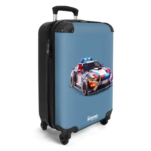 Pijlsnelle politieauto Koffer - NBS - Handbagage middel -productfoto_3d