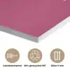 eat me out don't stress me out - Roze - Minimalistisch PET vilt klein -closeup_NL