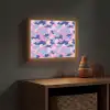 Camouflage - Patroon - Donkerblauw Light Box met batterij (Wandlamp kind) middel -sfeer5_kind