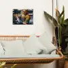 Melkmeisje - Barista - Koffie - Vintage - Kunst - Abstract - Schilderij - Oude meesters tuinposter los doek klein -sfeer7