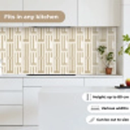 Modern - Geometrisch - Beige keuken achterwand 2 middel 871 -sfeer4_UK