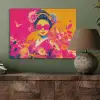 Vrouw - Zonnebril - Abstract - Oranje PET vilt klein -sfeer2