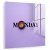 Maandag - Mok - Koffie - Paars plexiglas 5mm klein -zzzproduct_nieuw