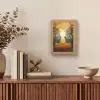 Bomen - Gezichten - Zon - Kunst Light Box met kabel (Tafellamp) klein -sfeer2