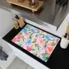 Blauw - Roze - Bloemen Inductie beschemer met haakjes klein -sfeer1