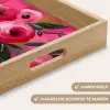 Bloemen - Verf - Roze Dienblad Rechthoek middel -USP_HandgreepNL