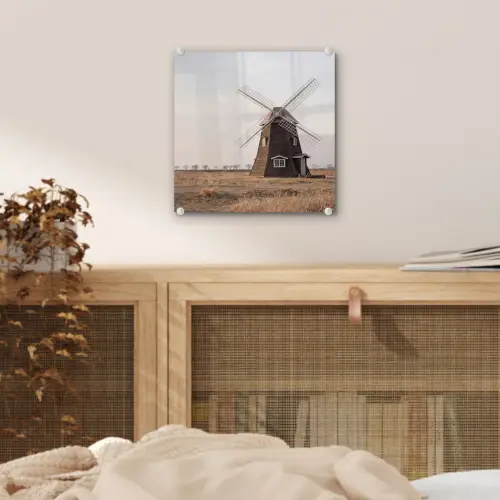 Windmolens - Landschap - Veld plexiglas 5mm klein -sfeer4