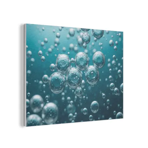 Luchtbellen - Dynamisch - Blauw PET vilt klein -3d
