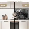 Schotse hooglander - Kalf - Zwart - Wit keuken achterwand 2 middel -voor-na2_NL