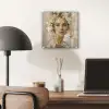 Gezicht - Vrouw - Bladeren - Goud plexiglas 5mm klein -sfeer6