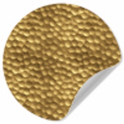 Metaal - Dynamisch - Goud Wandcirkel behangsticker klein 186 -3d