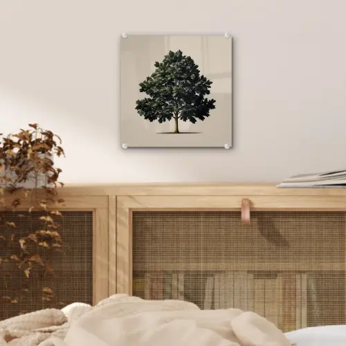 Eikenboom - Schaduw - Egaal plexiglas 5mm klein -sfeer4