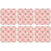 Roze - Bloemenmotief - Wit - Modern onderzetter kurk middel 366 -zkaufland3dotto