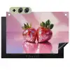 Disco - Fruit - Glitter - Strawberry Inductie beschemer met haakjes klein -3d