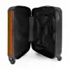 Rood groen slangenhuid met symmetrische schubstructuur NBS - Handbagage koffer - Volwassenen Unisex middel -binnenkant