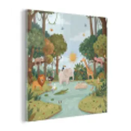 Jungle - Oase - Dieren - Kleurrijk plexiglas 5mm klein -z3d
