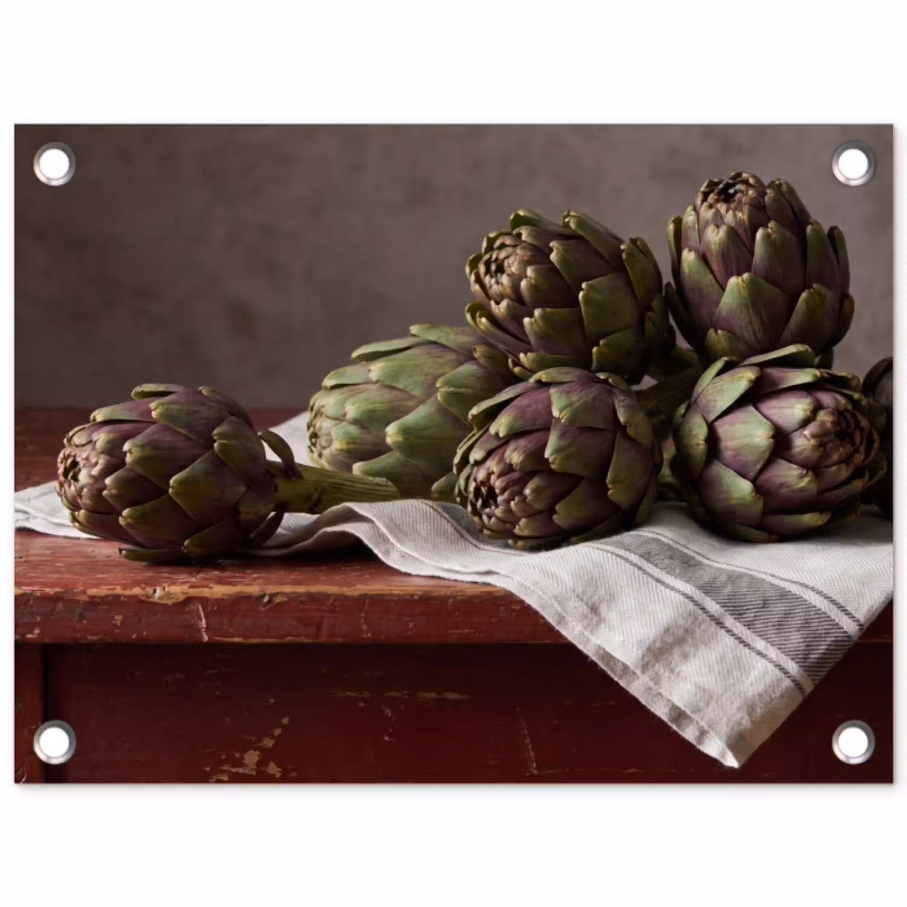 Artisjok - Eten - Rustiek tuinposter los doek klein -3d