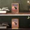 Paard - Wolken - Open veld Light Box met kabel (Tafellamp) klein -sfeer3