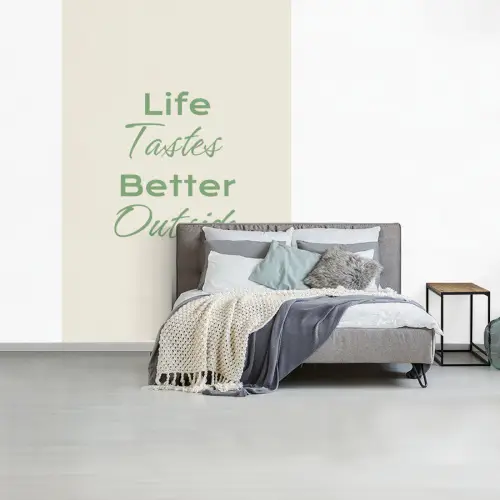 Tekst - Sierlijk - Letters - Groen fotobehang vinyl groot -slaapkamer