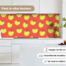 Appels - Modern - Groen keuken achterwand 2 middel 871 -sfeer4_NL