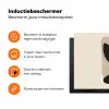 Plant - Beige - Japandi Inductie beschermer vinyl 3mm klein -zzzzzzz-td-ups