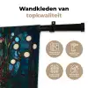 Uil - Mozaïek - Maan - Nacht Wandkleed katoen klein -sfeer2