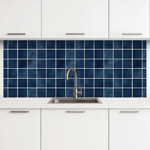 Tegel - Modern - Blauw keuken achterwand 2 middel 871 -3d