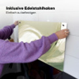 Abstract - Penseelstreken - Golven - Groen Inductie beschemer met haakjes klein -ky-ophangen-de