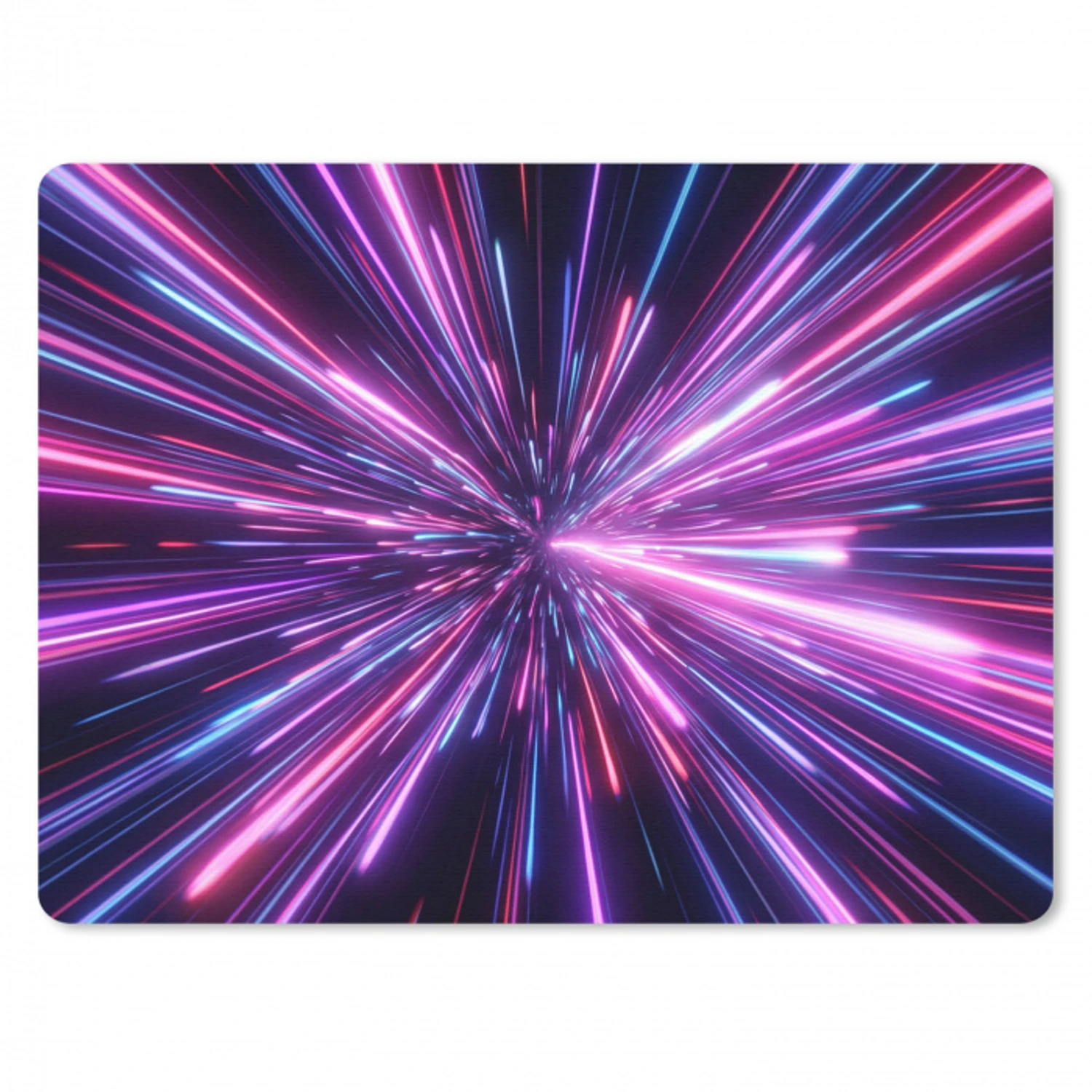 Lichtsnelheid - Ruimte - Roze - Paars muismat rubber klein -3d
