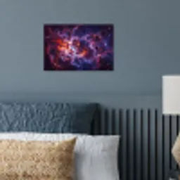 Space - Stars - Abstract - Colorful poster papier klein -sfeer2