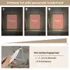 Simmer - Hartjes - Strepen - Roze Light Box met kabel (Wandlamp) klein -USP_dimbaarNL