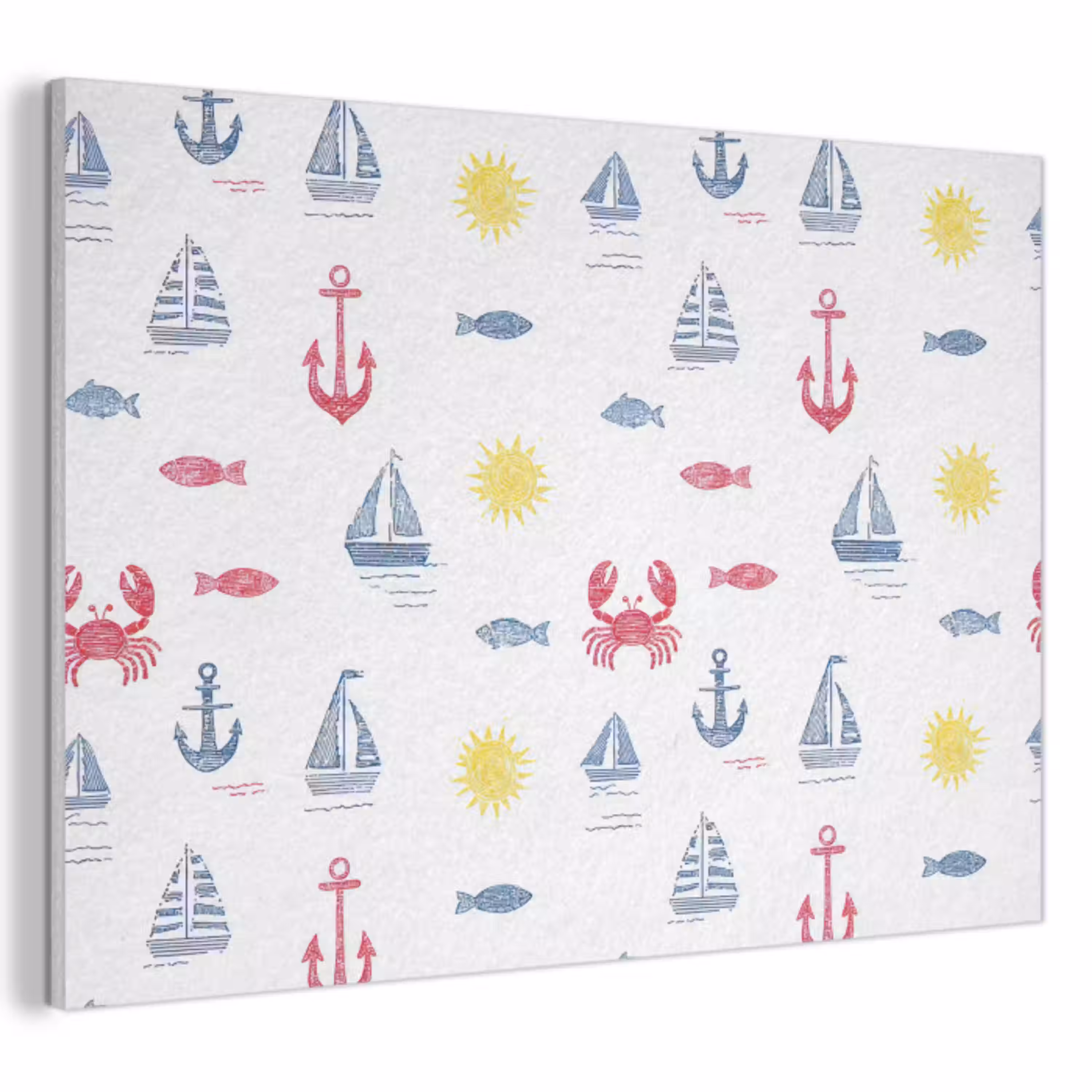 Nautisch - Illustraties - Kleurrijk PET vilt klein 837 -3d
