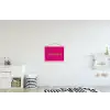 Toedeloe - Groen - Roze textielposter latten blank klein -kinderkamer