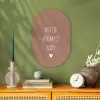 Spreuken - Quotes - Huisje boompje baby Wandcirkel Ovaal Forex klein -sfeer2