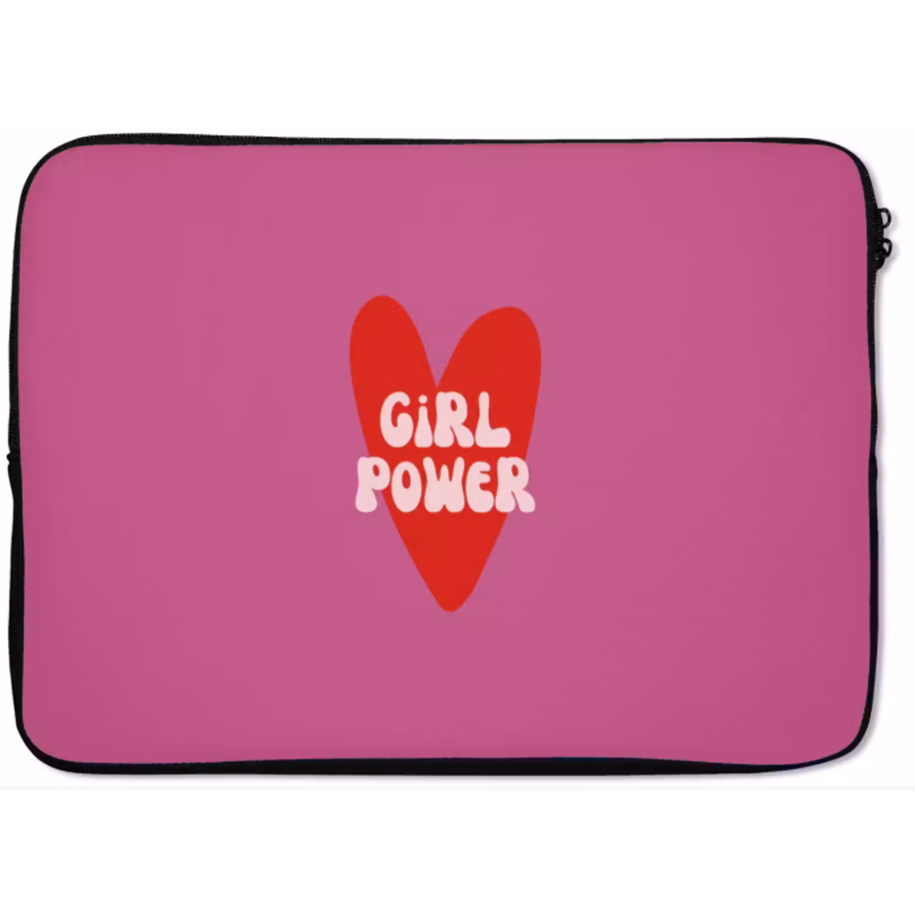 Girl power - Hart - Roze - Rood laptophoes neopreen klein -zkaufland3dotto