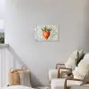 Aardbei - Rood - Mozaïek - Fruit Tuinposter op houten frame 2 cm dik klein -sfeer1