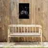 Whickyglazen - Ijs - Spetters - Zwart Tuinposter op houten frame 2 cm dik klein -sfeer4