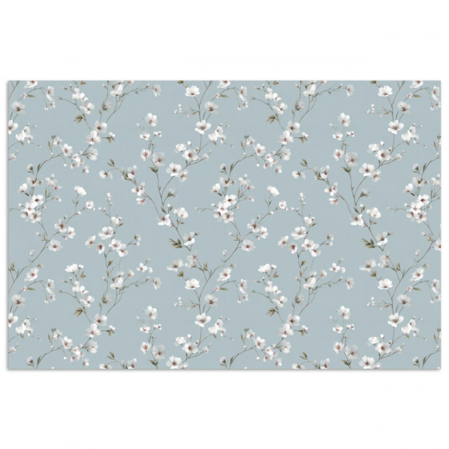 Klassiek - Bloemen - Blauw poster papier klein 62 -3d