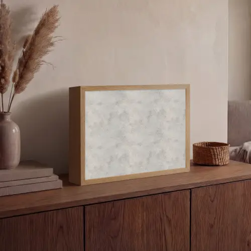 Grijs - Beton - Industrieel Light Box met batterij (Wandlamp) middel 907 -sfeer2