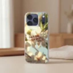 Bloesems - Zonlicht - Quote - Wit Telefoonhoesje iPhone 17 Pro Max klein -sfeer2