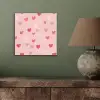 Hartjes - Patroon - Roze - Eenvoudig aluminium wit klein -sfeer2