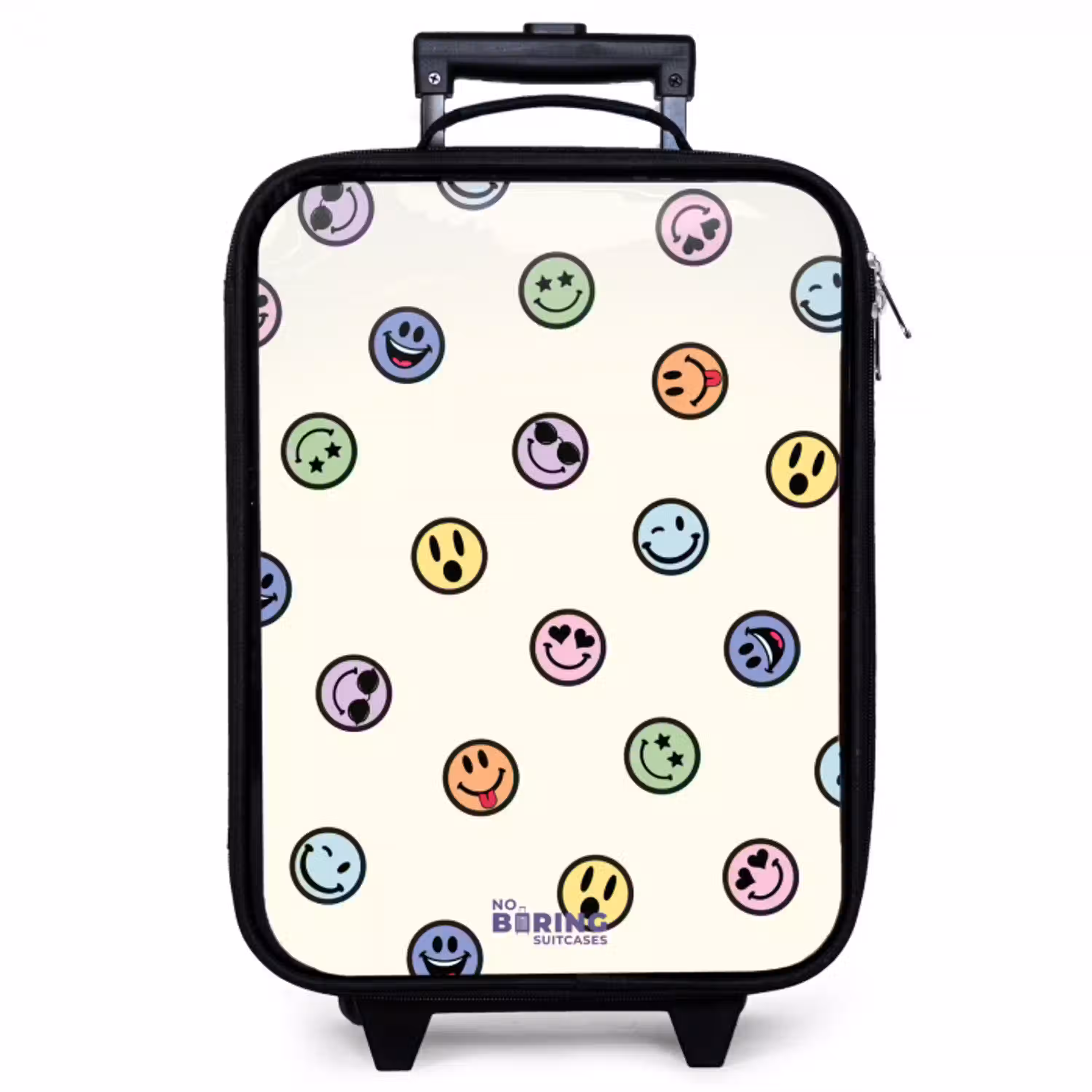 Speelse smiley-mix Kinderkoffer - Zwart klein -zzz_website3d