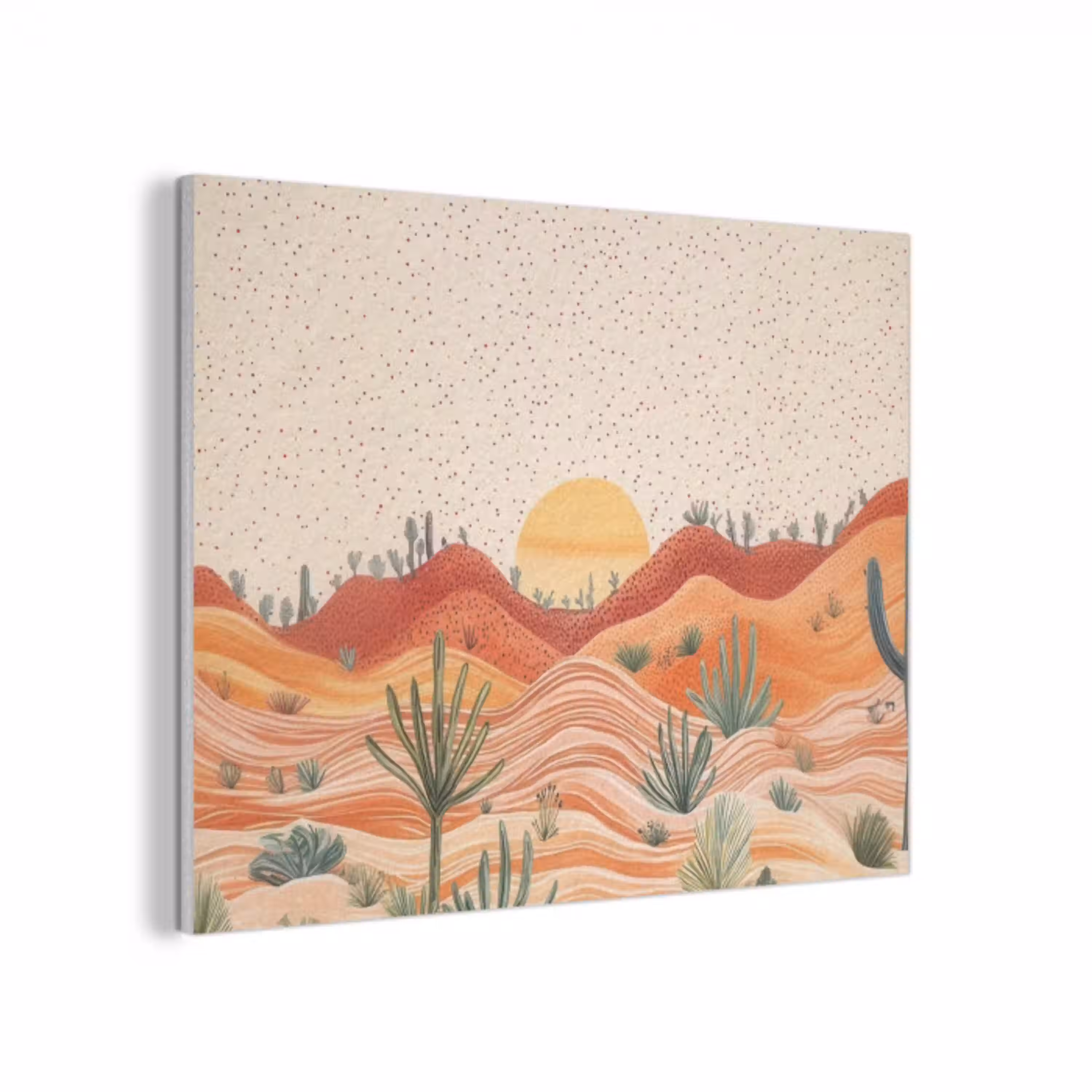Landschap - Heuvels - Zonsondergang PET vilt klein -3d