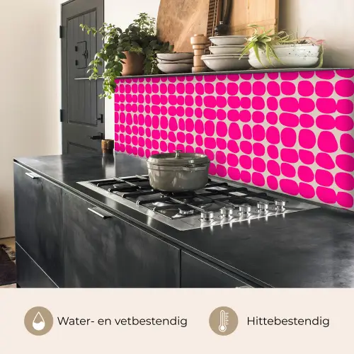 Stippen - Patroon - Roze keuken achterwand 2 middel 871 -usp_NL